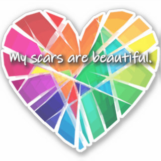 Mis Scars Son Hermosos Pegatinas Vinyl