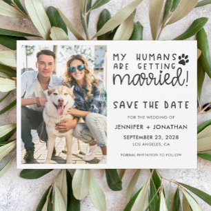 Mis seres humanos se casan con una foto de perro s