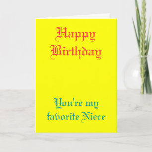 Mis tarjetas de cumpleaños favoritas de la sobrina
