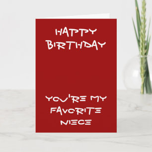 Mis tarjetas de cumpleaños favoritas de la sobrina