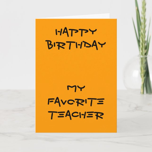 Mis tarjetas de cumpleaños favoritas para los prof (Anverso)