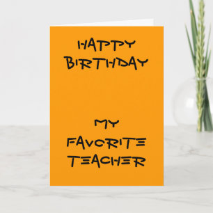 Mis tarjetas de cumpleaños favoritas para los prof