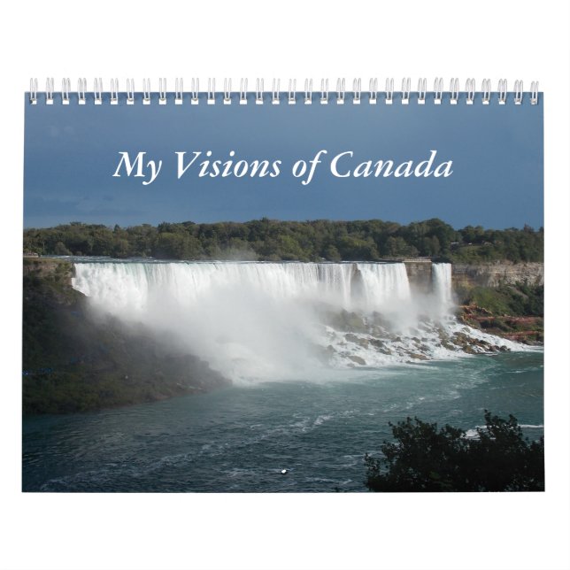 Mis visiones del calendario de pared de Canadá (Tapa)