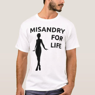 "Misandry para camisa de la vida"