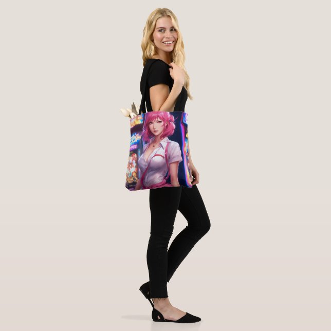 Misato Katsuragi con bolsa de tocador de pelo rosa (Puesto)