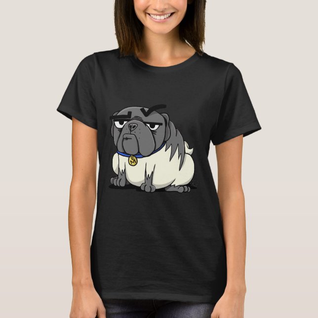 Miserable señor Max la camiseta clásica Pug 876 (Anverso)
