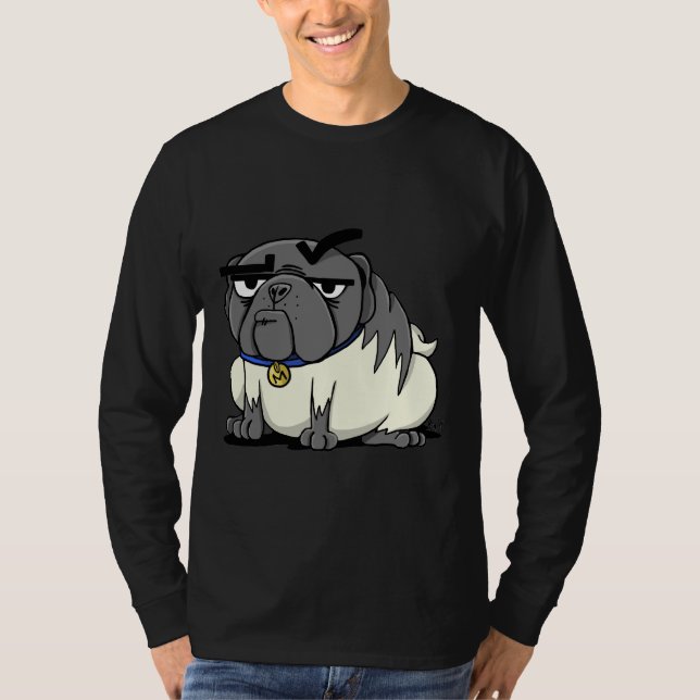 Miserable señor Max la camiseta clásica Pug 876 (Anverso)