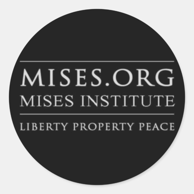 Mises.org Pegatina (Anverso)