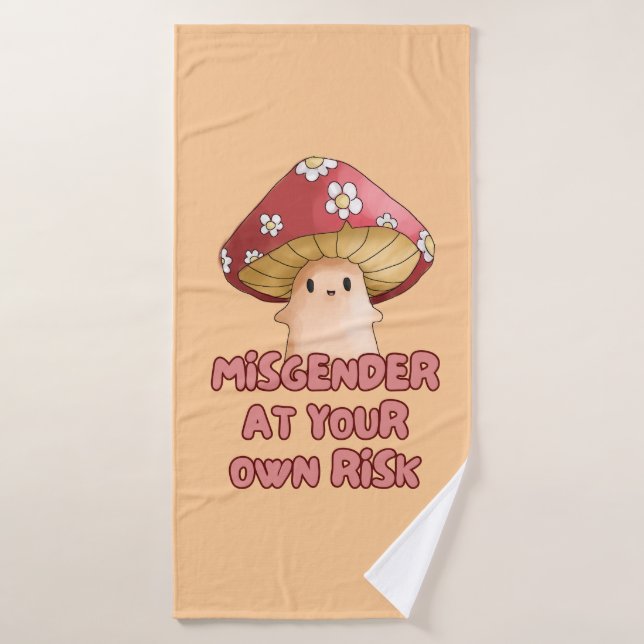 Misgender en su propia toalla de hongo de riesgo (Toalla de baño)