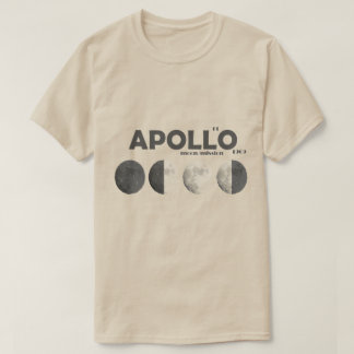 Misión de la luna de las camisetas de Apolo