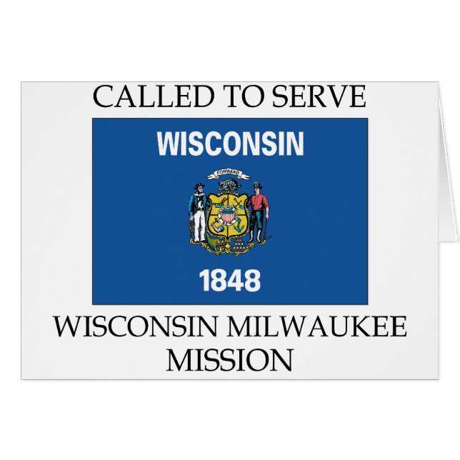 Misión de Wisconsin Milwaukee LDS llamada para (Anverso (Horizontal))