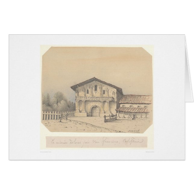 Misión Delores, San Francisco, CA (1205) del La (Anverso (Horizontal))