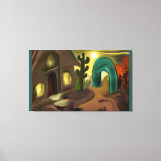 Misión española en el suroeste de arte abstracto