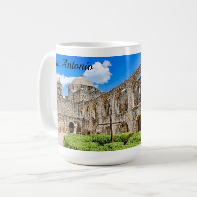 Misión San José, Signo de Fe, Taza de Café (Anverso izquierdo)