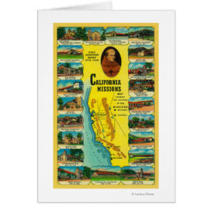 Misiones españolas de California mostrando