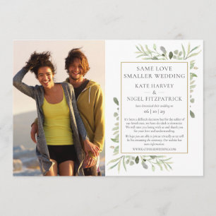 Mismo amor Invitación de micro Bodas de tamaño red