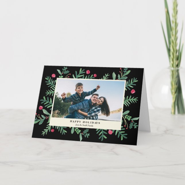 Mismo navidad de Acuarela el | de la baya buenas (Anverso)