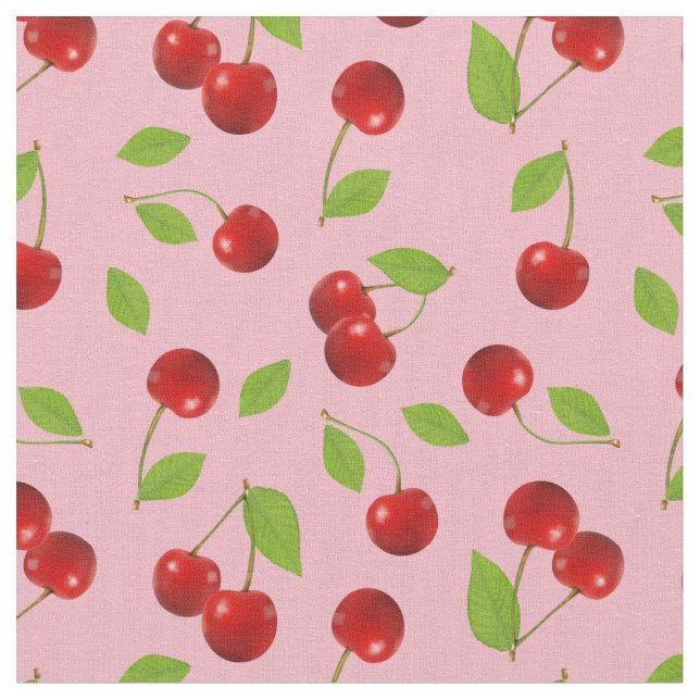 Mismo tela de la cereza - en rosa (De cerca)