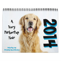 Mismo un año de ParkerPup - calendario 2014