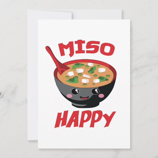 Miso Happy Funny Food Kawaii (Anverso)