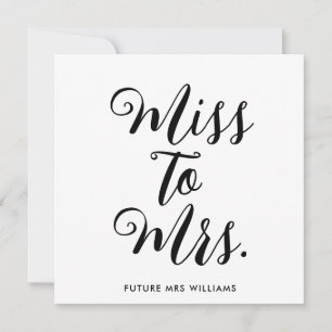 Miss a la señora Banner Modern Bridal Shower Prop