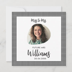 Miss a la Sra. Future, tarjeta plana Modern Boho