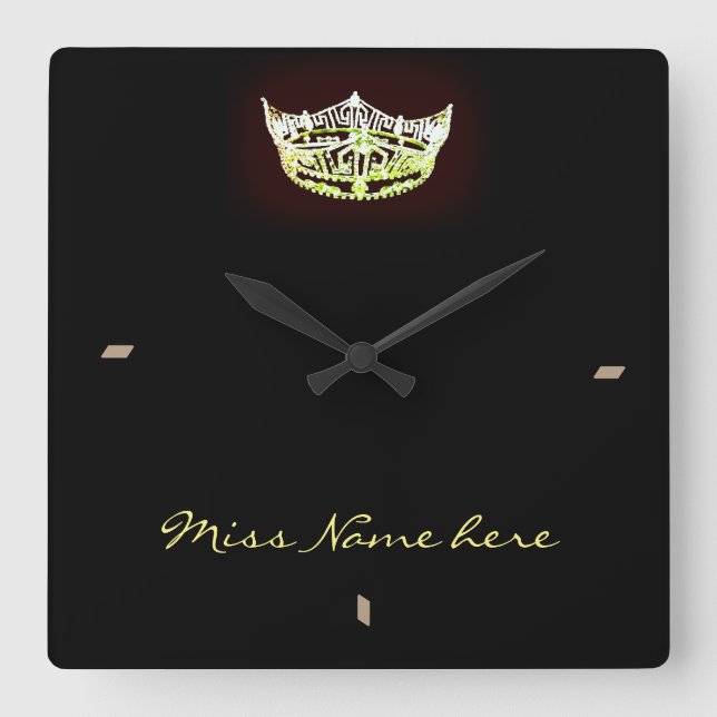 Miss América estilo Reloj de la corona amarilla (Anverso)