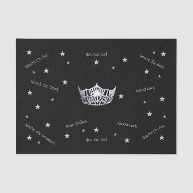 Miss America Mejor Deseo Papel Tejido (Anverso)