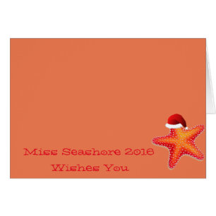 Miss América Navidades Card-Starfish Nombre person