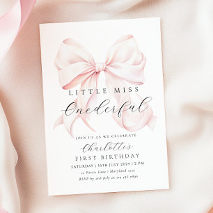Miss De Bow Rosa Maravillosa Invitación De Primer