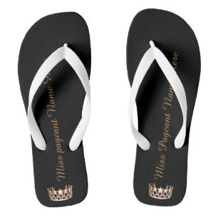 Miss EE.UU. Personalizado adulto corona sandalias