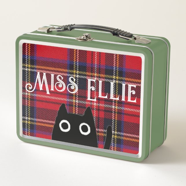 Miss Ellie y Cat Green Lunchbox (Anverso)