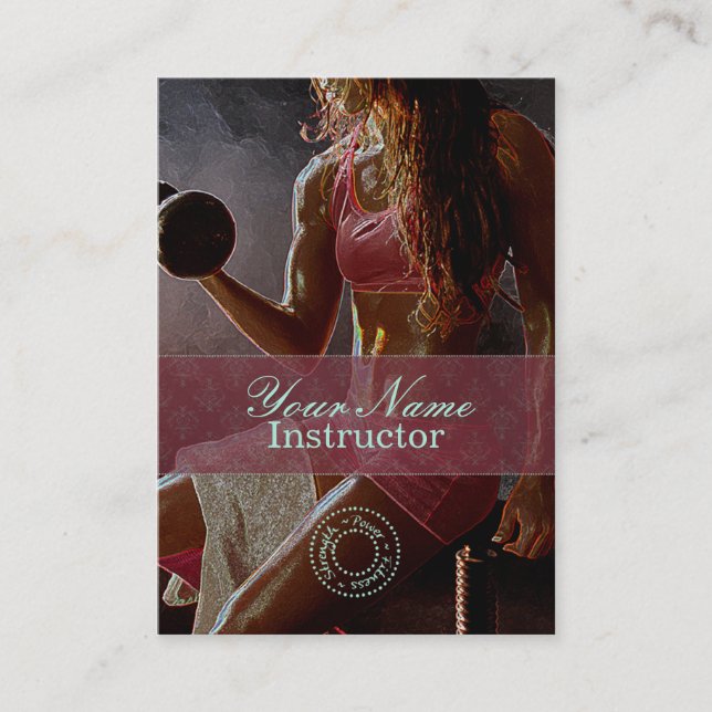 Miss Fitness IV - Tarjeta de visita (Anverso)