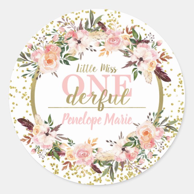 Miss ONEmaravillosas Pegatinas (Anverso)