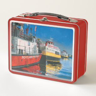 Miss Portland Fireboat y Casco Bay Ferries