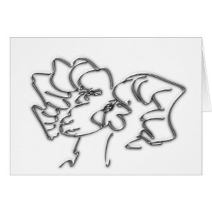 Miss Sra. Silver Aries Tarjeta de felicitación de 