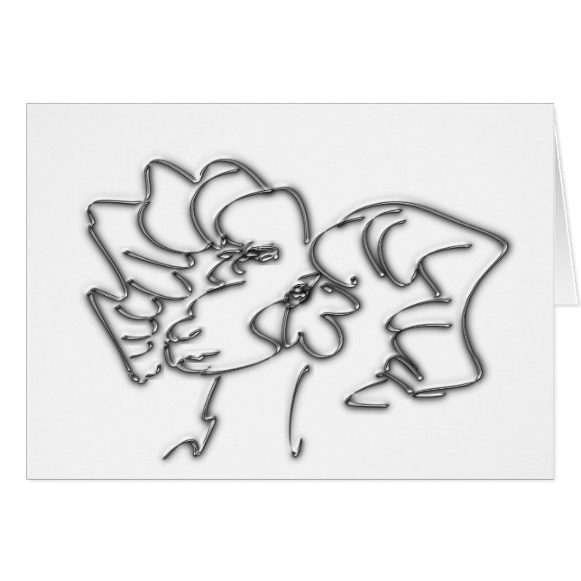 Miss Sra. Silver Aries Tarjeta de felicitación de  (Anverso (Horizontal))