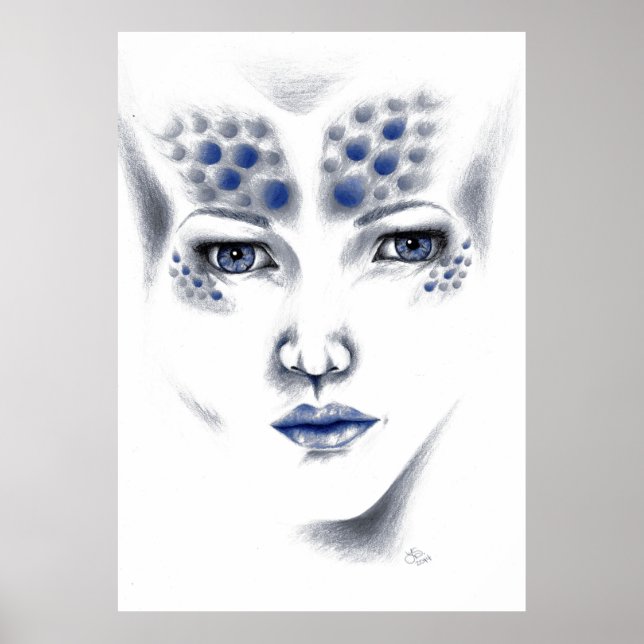 Miss Universo Allting Alien Lady Arte Original (Frente)