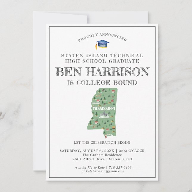 Mississippi | Partido de Graduación Vinculado a la (Anverso)