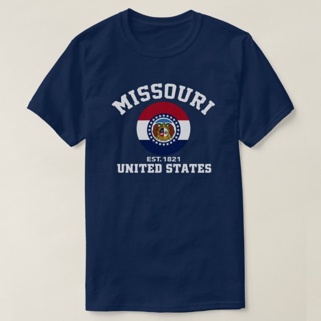 Missouri los E.E.U.U. Est. Camiseta patriótica de (Diseño del anverso)
