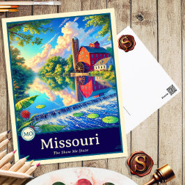Missouri | Postal con cubierta de estilo anime
