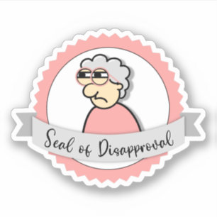 Missus Lugnot Sello de Pegatina de desaprobación