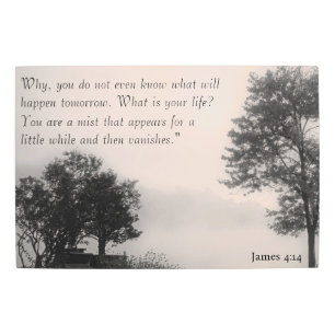 Mist James 4:14 Impresión Metalizado