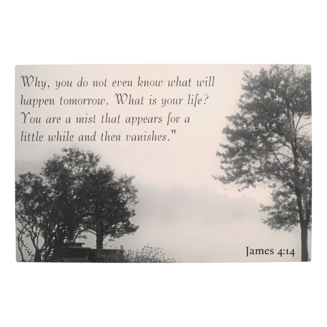 Mist James 4:14 Impresión Metalizado (Anverso)