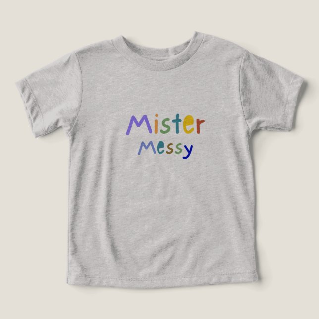 "Mister Messy" baby t-shirts  (Diseño delantero )