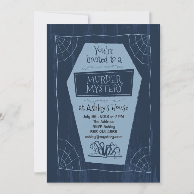 Misterio del asesinato - Invitación (Anverso)