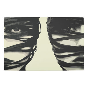 Misterio enmascarado: Arte con doble rostro envuel