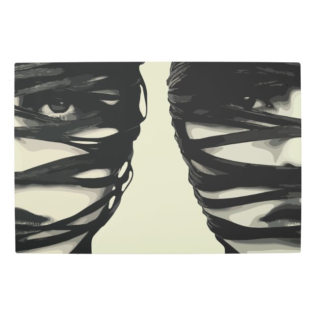 Misterio enmascarado: Arte con doble rostro envuel (Anverso)