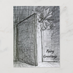 Misterio Fairy Greeting Postales de arte personali