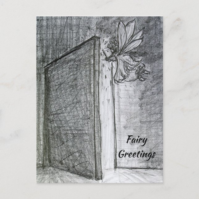 Misterio Fairy Greeting Postales de arte personali (Anverso)